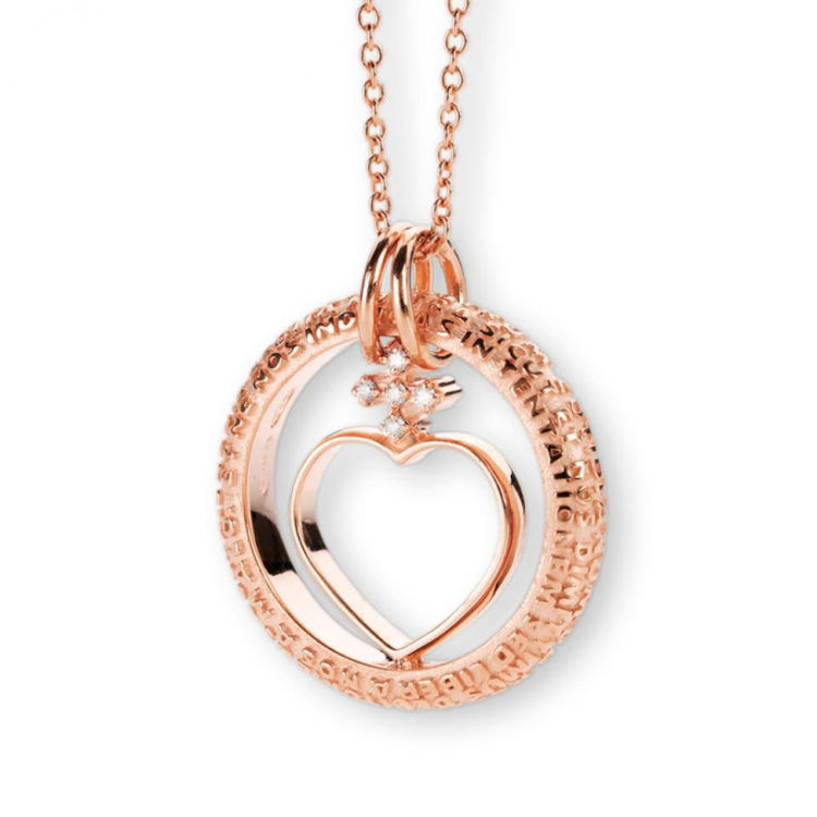 Immagine di Collana Donna Tuum Cor In Argento Rosato | TECB109XBDR