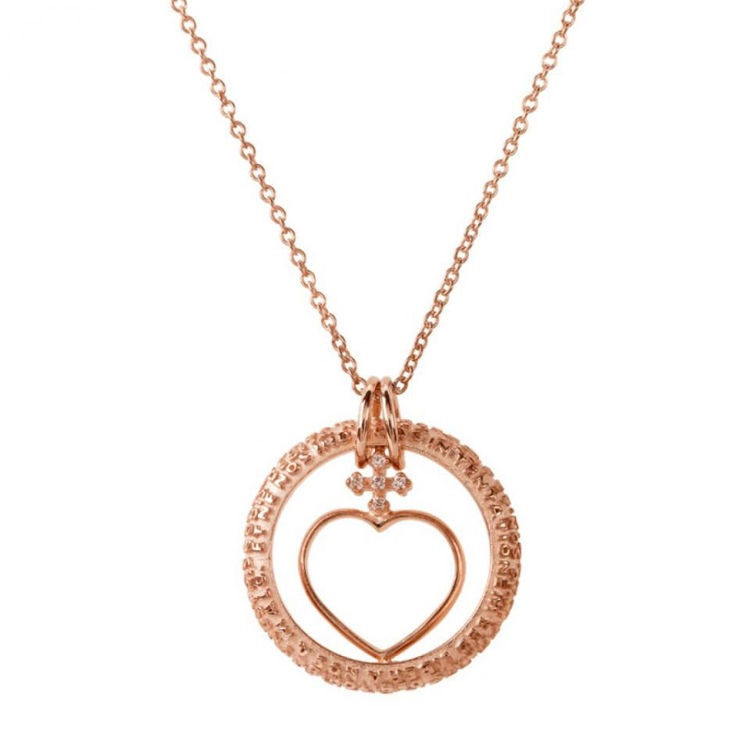 Immagine di Collana Donna Tuum Cor In Argento Rosato | TECB109XBDR