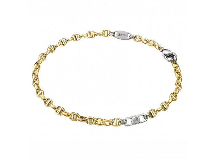 Immagine di Bracciale Zancan Insigna in oro giallo e oro bianco con diamante EB549BG