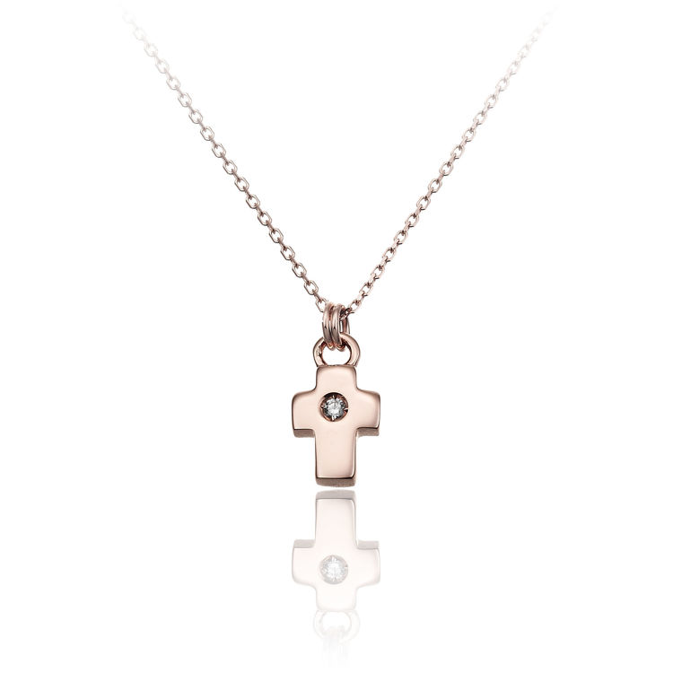 Immagine di Collana Chimento Donna in Oro Rosa e Diamanti 1G09650B16