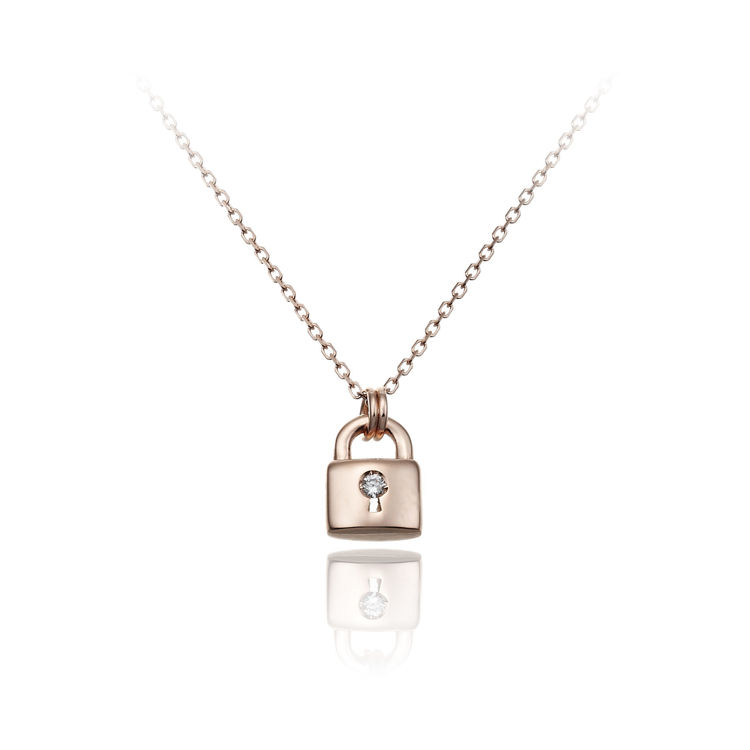 Immagine di Collana Chimento Donna in Oro Rosa e Diamanti 1G09652B16