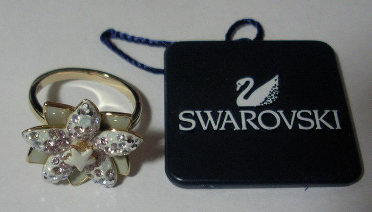 Immagine di Anello Swarovski Fiore con cristalli Cod.1039045