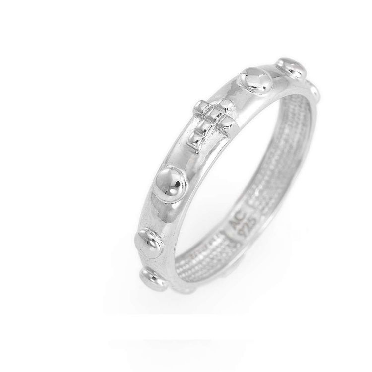 Anello rosario deals in argento