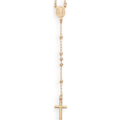 Collana Rosario In Argento Rosè