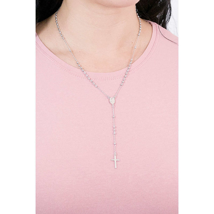 Collana Rosario In Argento Donna