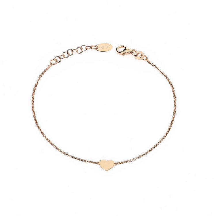 Immagine di Bracciale Donna Gioielli Amen Con Charm Cuore Rosè | BRHR3