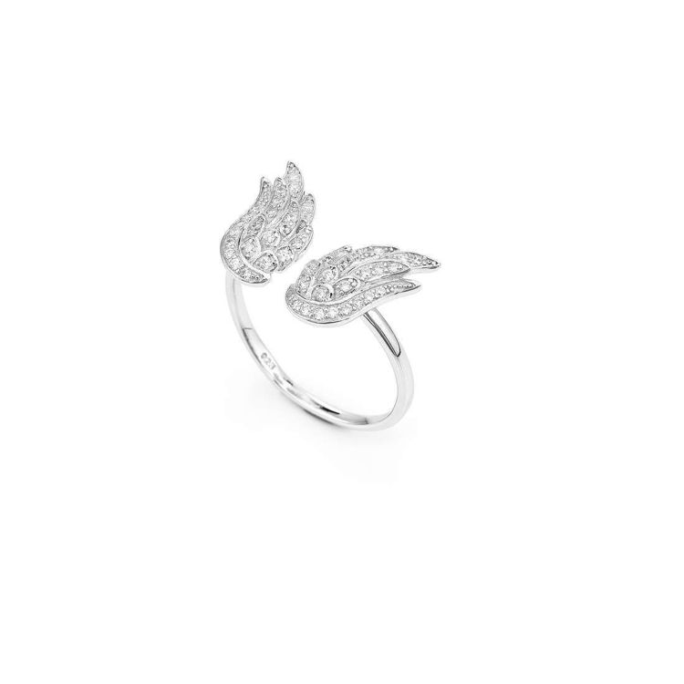 Immagine di Anello Donna Ali D'Angelo In Argento  Gioielli Amen | RW2