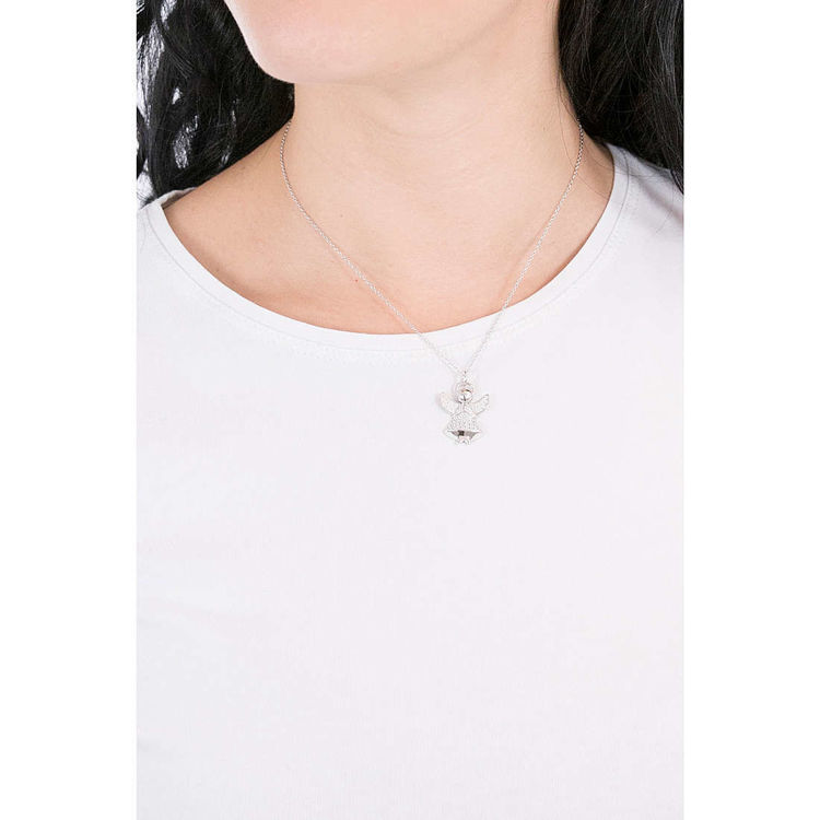 Immagine di Collana Amen Donna Con Angelo In Argento | A3BB