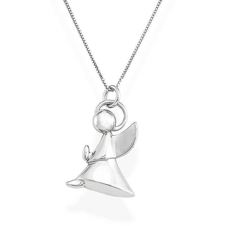 Immagine di Collana Amen Donna Con Angelo In Argento | A4B