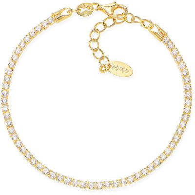 Bracciale Tennis Donna Dorato