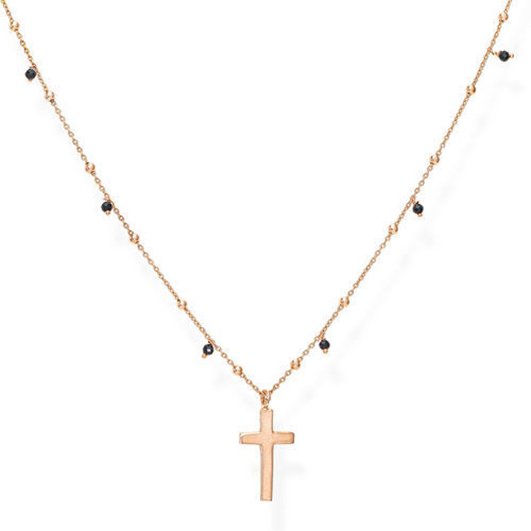 Immagine di Collana Amen Con Croce Rosè | CLCRRN1