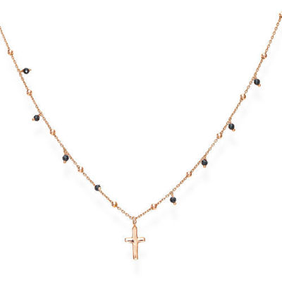 Immagine di Collana Amen Con Croce Rosè | CLCRRN3