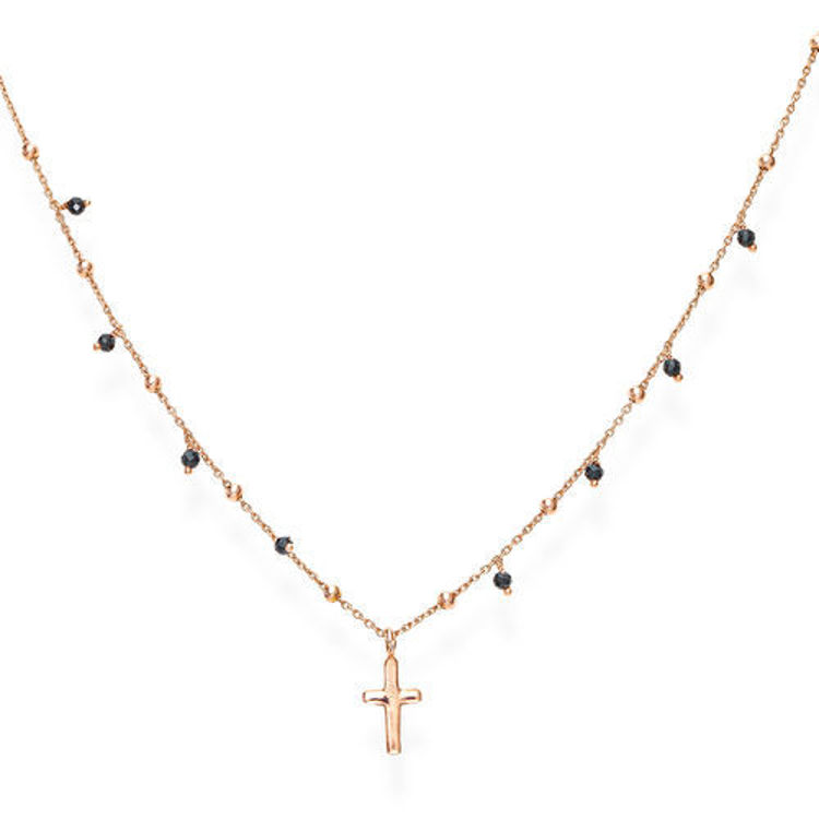 Immagine di Collana Amen Con Croce Rosè | CLCRRN3