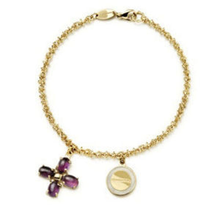 Immagine di Bracciale Nomination Dorato Con Charm A Fiore | 130110/002