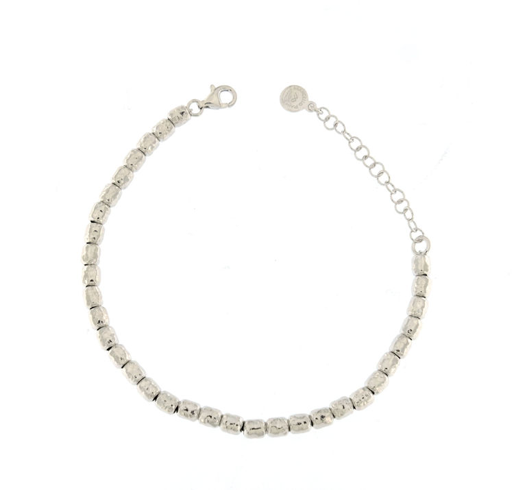 Immagine di Bracciale Marcello Pane In Argento Pepite Piccole | BRLP 002