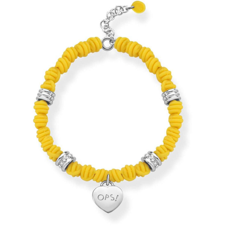 Immagine di Bracciale Donna Ops Objects Giallo Con Ciondolo Cuore | OPSBR-458