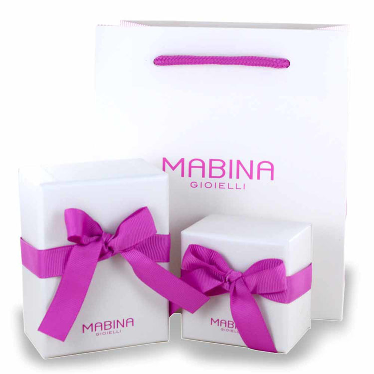 Immagine di Bracciale Mabina Tennis In Argento E Zirconi Multicolor | 533330