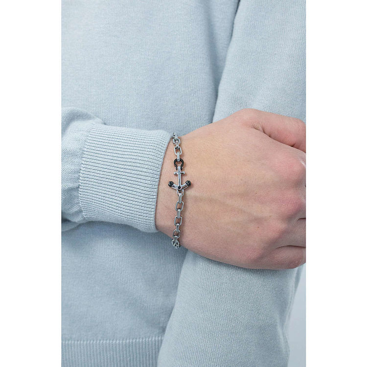 Immagine di Bracciale Uomo Con Ancora 2Jewels Navy | 231414