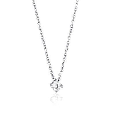 Immagine di Collana Punto Luce In Argento E Zirconi Gioielli Mabina | 553011
