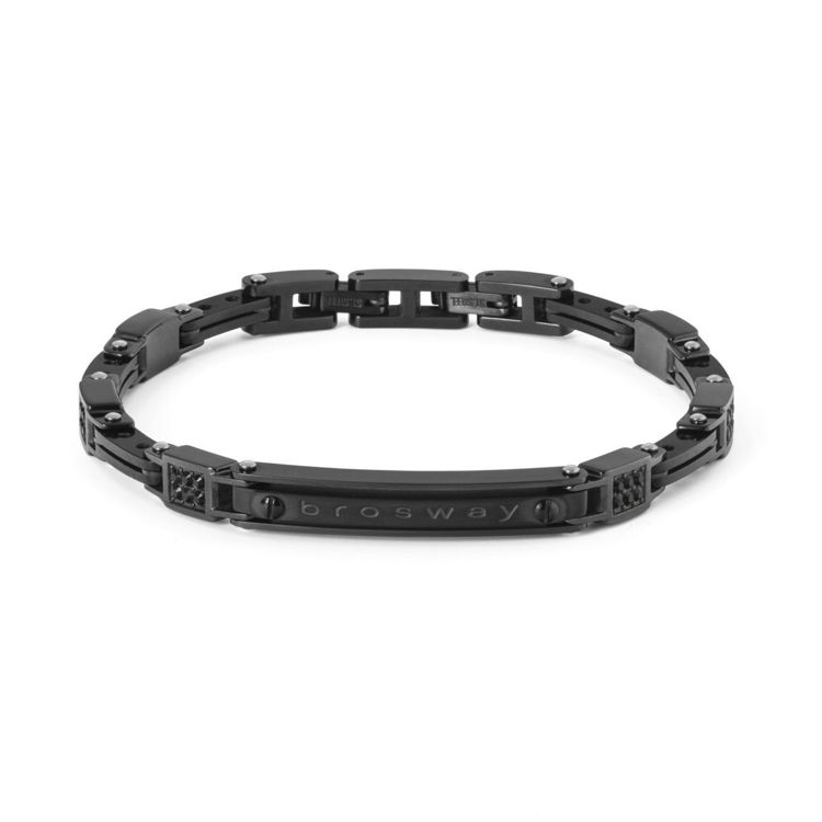 Immagine di Bracciale Uomo In Acciaio Nero Gioielli Brosway Strong | BRG12