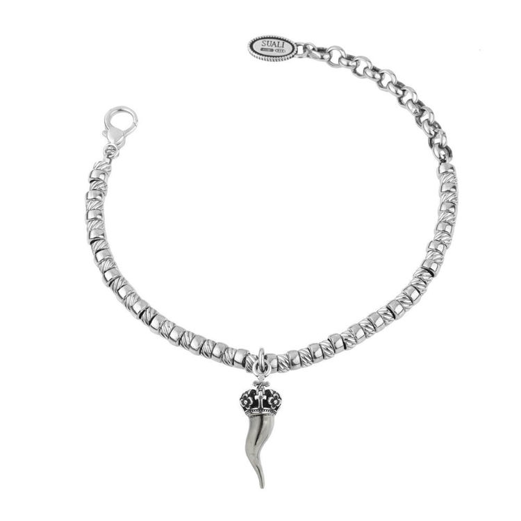 Immagine di Bracciale In Argento Con Cornetto Silver Gioielli Suali | BM2031