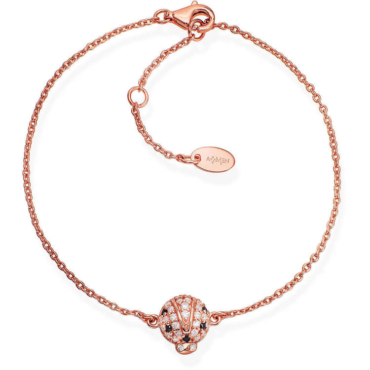 Immagine di Bracciale Donna In Argento "Coccinella" Gioielli Amen | BRLARZBN