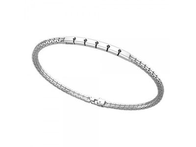 Immagine di Bracciale Uomo In Argento Con Piastrina Gioielli Zancan Insignia | ESB155