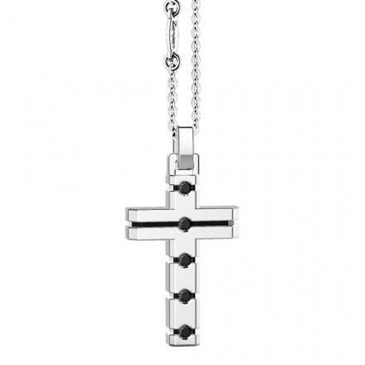 Immagine di Collana Uomo Croce In Argento Gioielli Zancan Insignia 925 |  ESC047