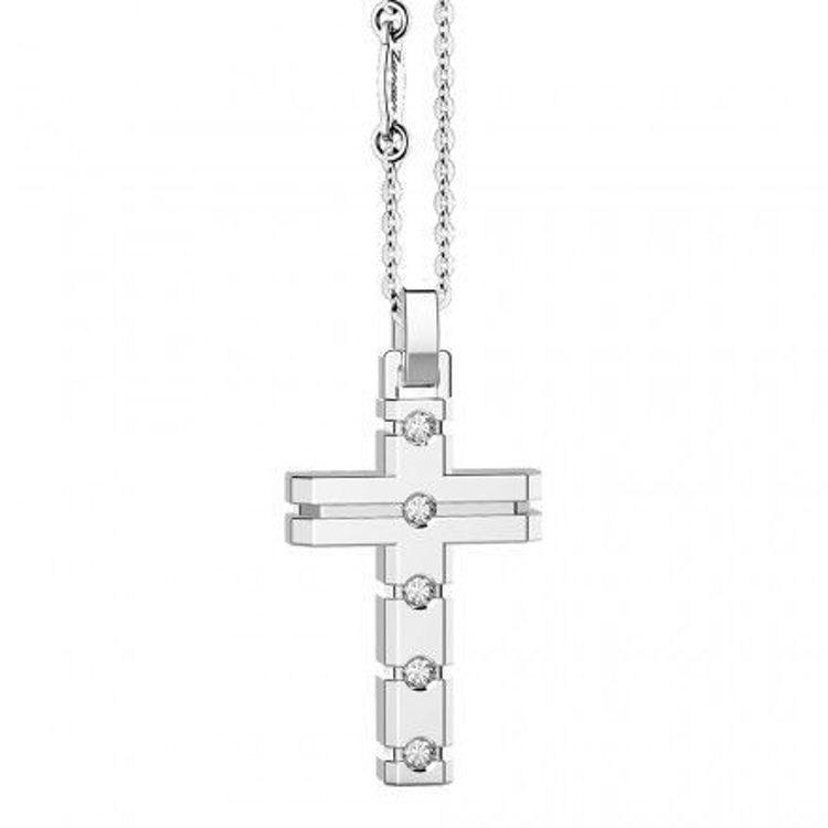 Immagine di Collana Uomo Croce In Argento Gioielli Zancan Insignia 925 |  ESC048