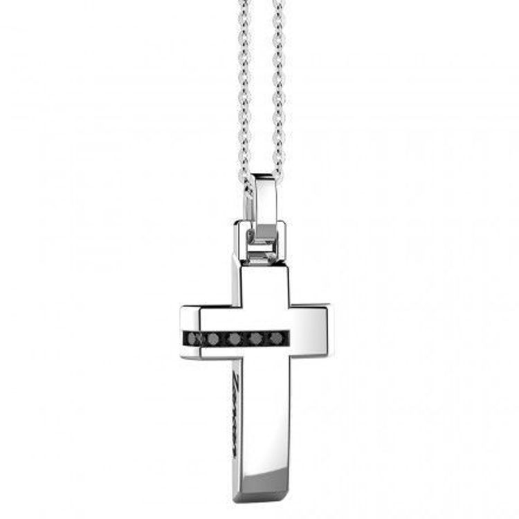 Immagine di Collana Uomo Croce In Argento Gioielli Zancan Insignia 925 |  ESC010