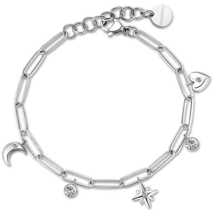 Bracciale Donna Luna Stella Cuore Gioielli Brosway Chant | BAH49