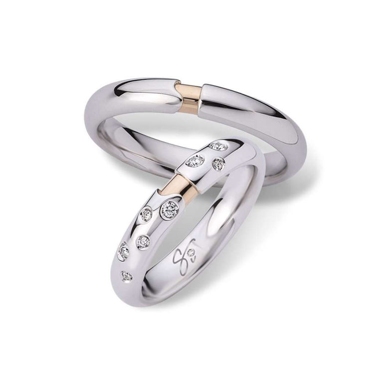 Fedi nuziali oro rosa e bianco clearance