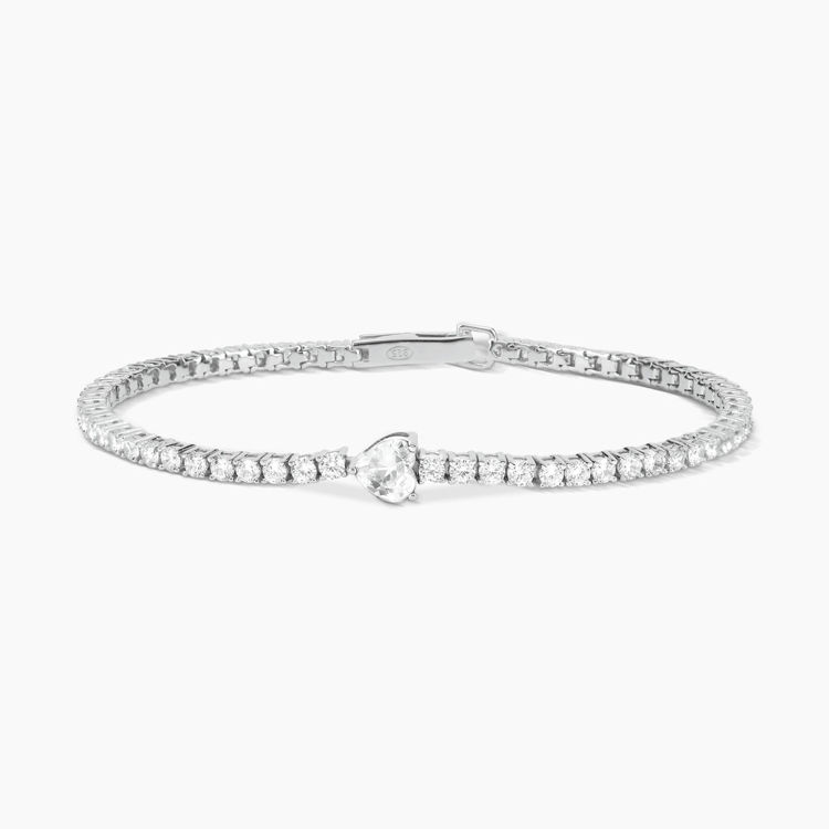 Immagine di Bracciale Donna Tennis Cuore Gioielli Mabina | 533438-M