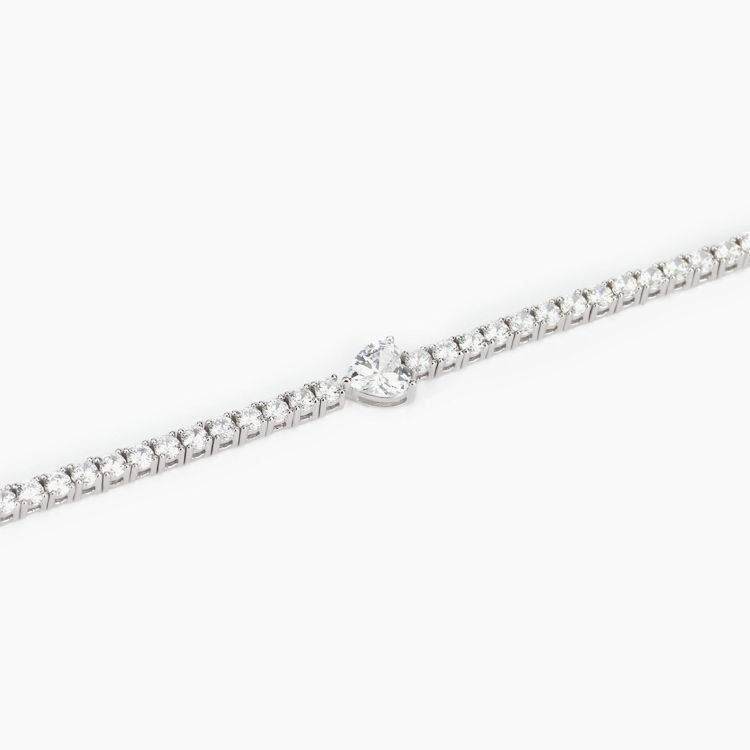 Immagine di Bracciale Donna Tennis Cuore Gioielli Mabina | 533438-M