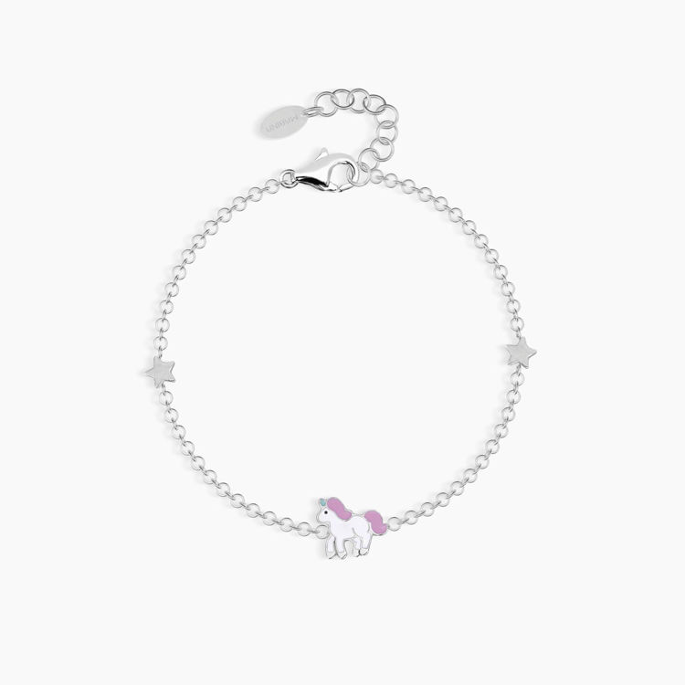 Immagine di Bracciale Bimba Con Ciondolo Unicorno Magico Gioielli Mabina | 533397