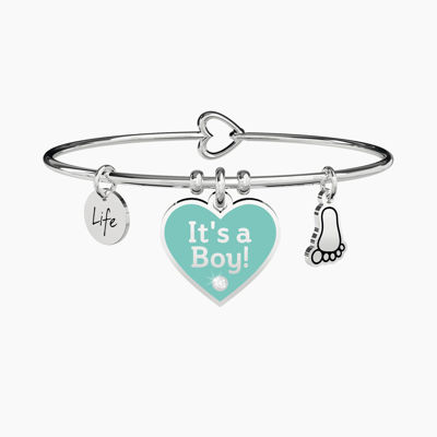 Immagine di Bracciale Cuore It's A Boy Gioielli Kidult Special Moments | 731711