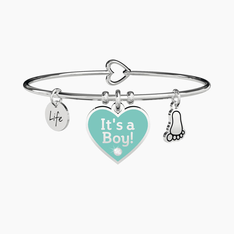 Immagine di Bracciale Cuore It's A Boy Gioielli Kidult Special Moments | 731711