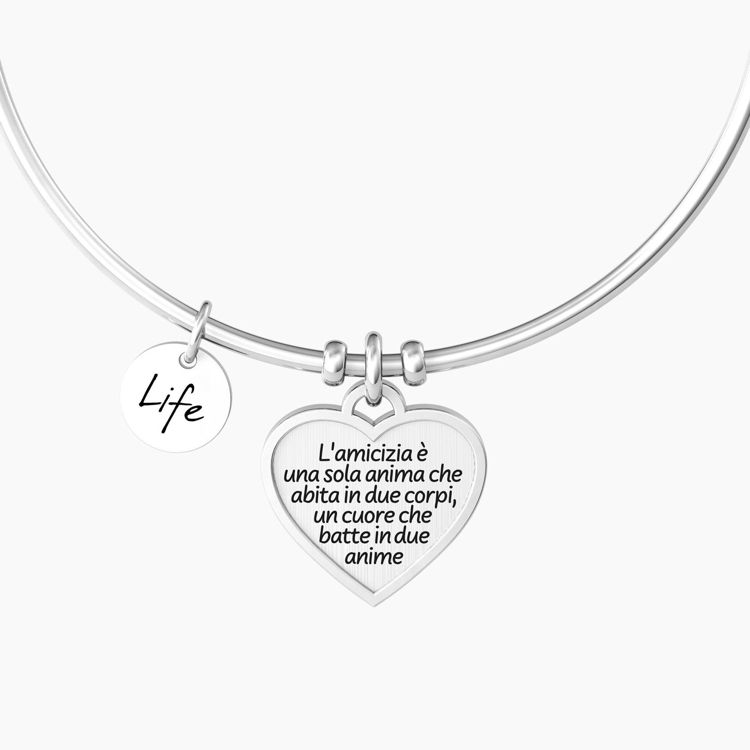 Immagine di Bracciale Rigido Con Ciondolo Amicizia Gioielli Kidult Love | 732155