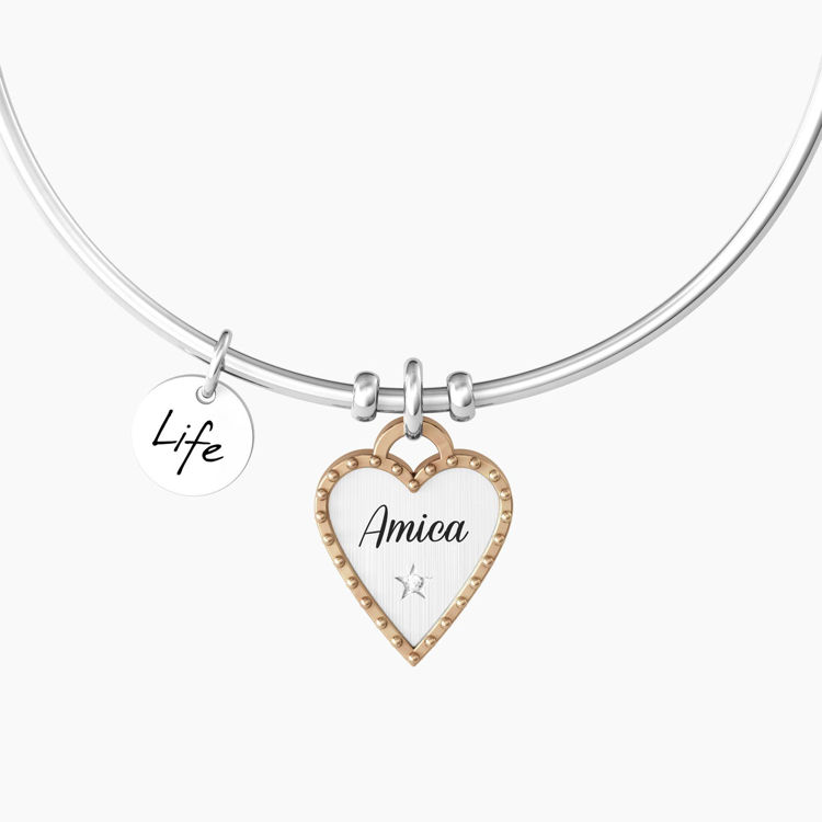 Immagine di Bracciale Cuore Amica Gioielli Kidult Love | 732027