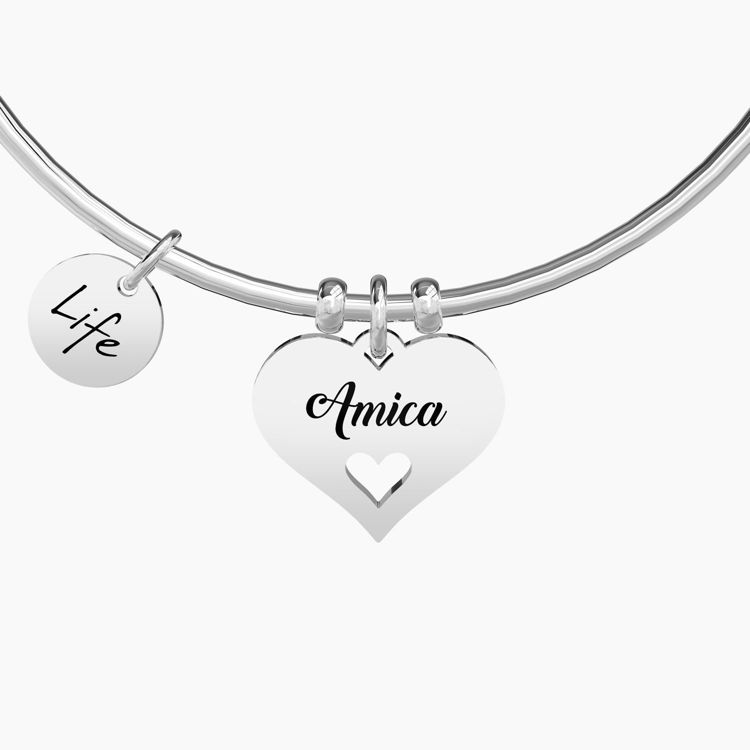 Immagine di Bracciale Ciodolo Cuore Gioielli Kidult Love | 731625