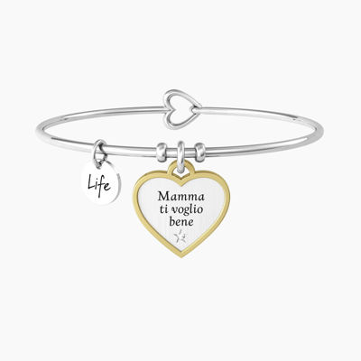 Immagine di Bracciale Rigido Mamma Con Cuore Gioielli Kidult Family | 732139
