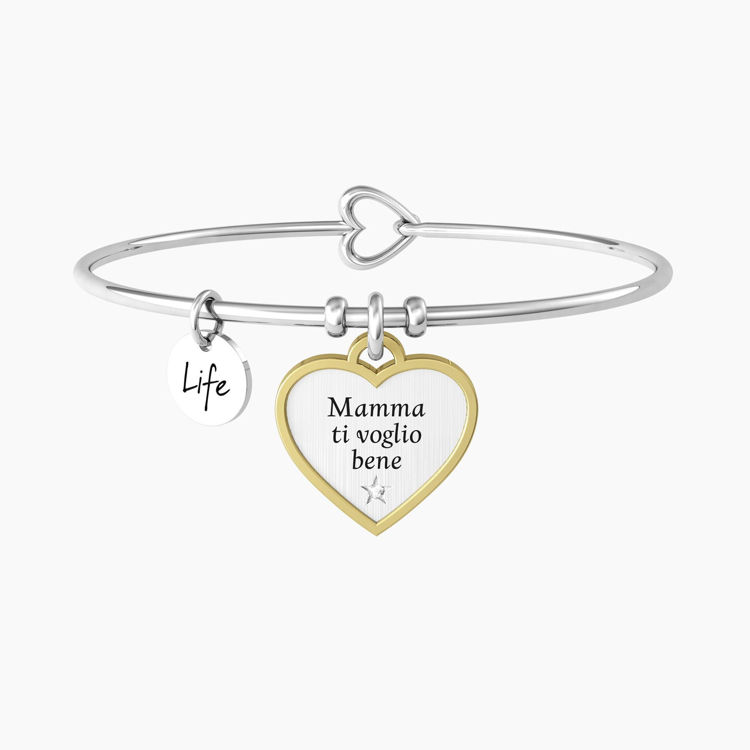 Immagine di Bracciale Rigido Mamma Con Cuore Gioielli Kidult Family | 732139