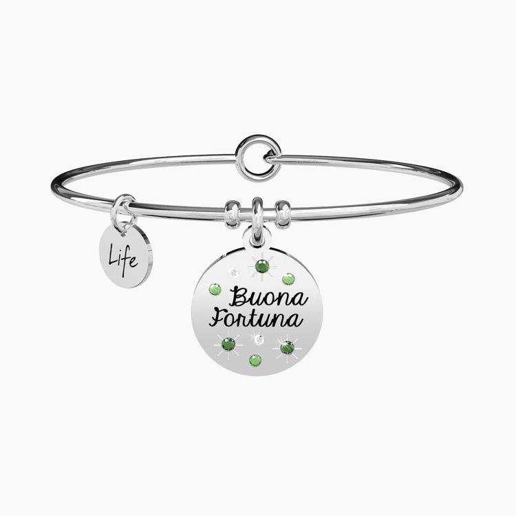 Immagine di Bracciale Buona Fortuna Quadrifoglio Gioielli Kidult Nature | 731875