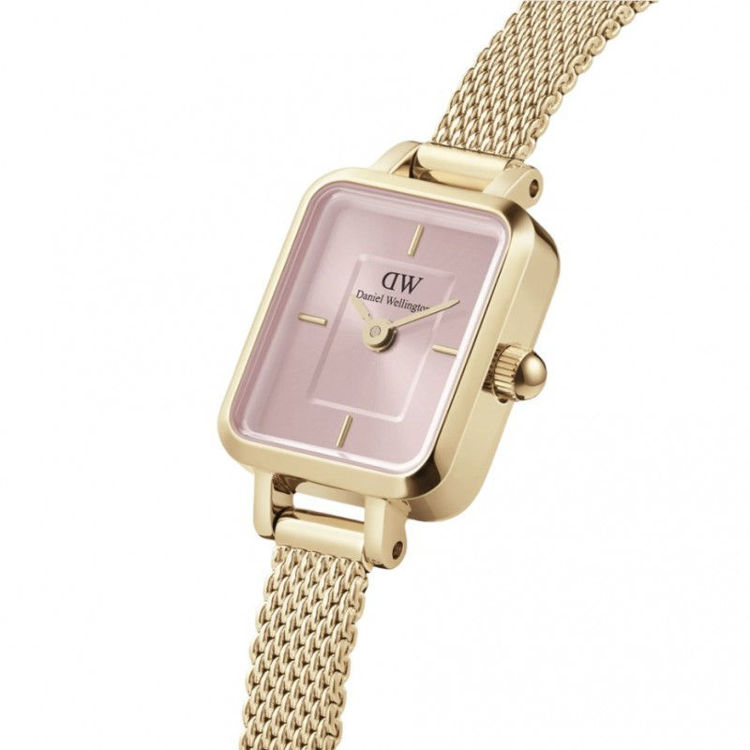 Immagine di Orologio Donna Daniel Wellington Quadro Mini Evergold Blush | DW00100655