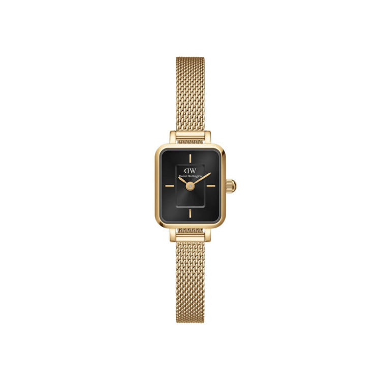 Immagine di Orologio Donna Daniel Wellington Quadro Mini Evergold Onyx | DW00100652