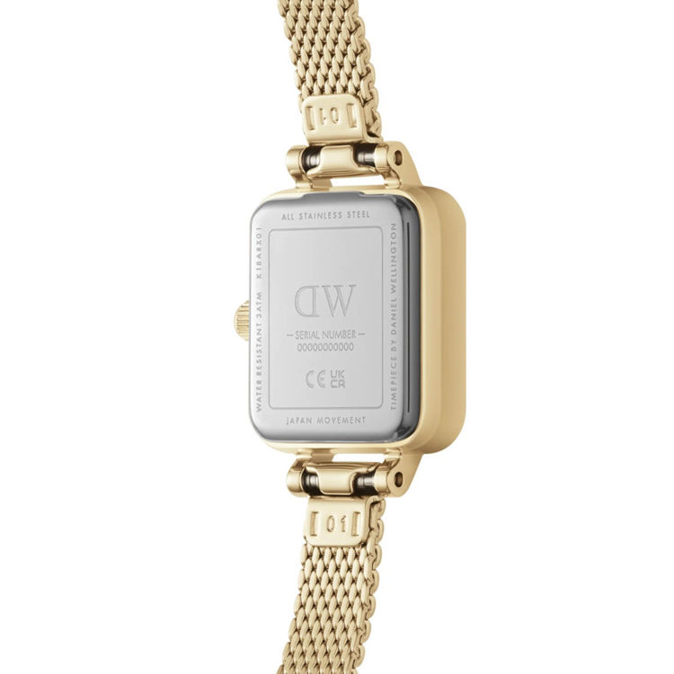 Immagine di Orologio Donna Daniel Wellington Quadro Mini Evergold Onyx | DW00100652