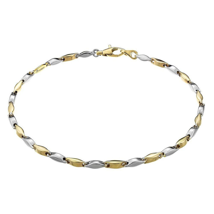 Immagine di Bracciale Uomo  In Oro Giallo E Bianco 18 kt Zancan | EB552BG