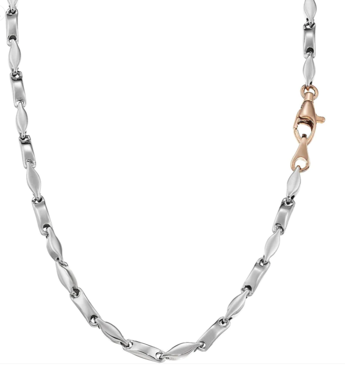 Immagine di Collana In Oro Bianco E Oro Rosè Zancan | EC508BR-50