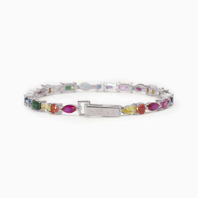 Immagine di Bracciale Tennis Multicolor Gioielli Mabina | 533745-M