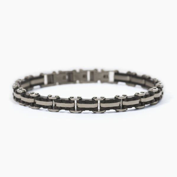 Immagine di Bracciale Acciaio E Pvd Nero Gioielli 2Jewels | 232334